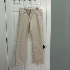 CAbi #874 Pale Pink Cropped Jeans Size 12